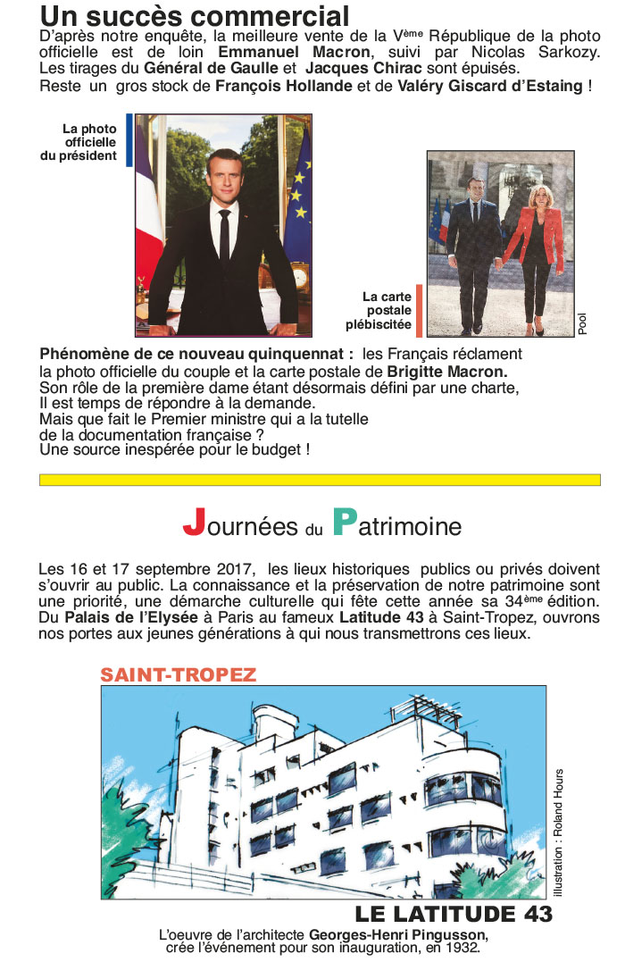 Marianne d'Or, un succès commercial pour les portrait d'Emmanuel Macron et Brigitte Macron.