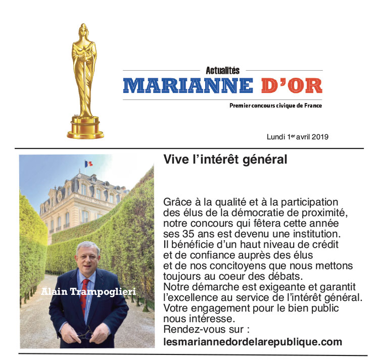 Marianne d'Or Magazine, Alain Trampoglieri, patrimoine, citoyens, citoyennes